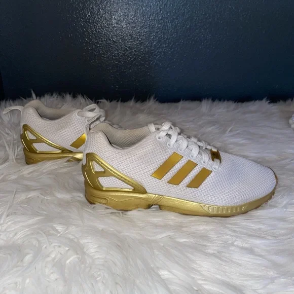 Adidas Sneaker Flux Trainers Zx Flux Black And Gold Bottom Black